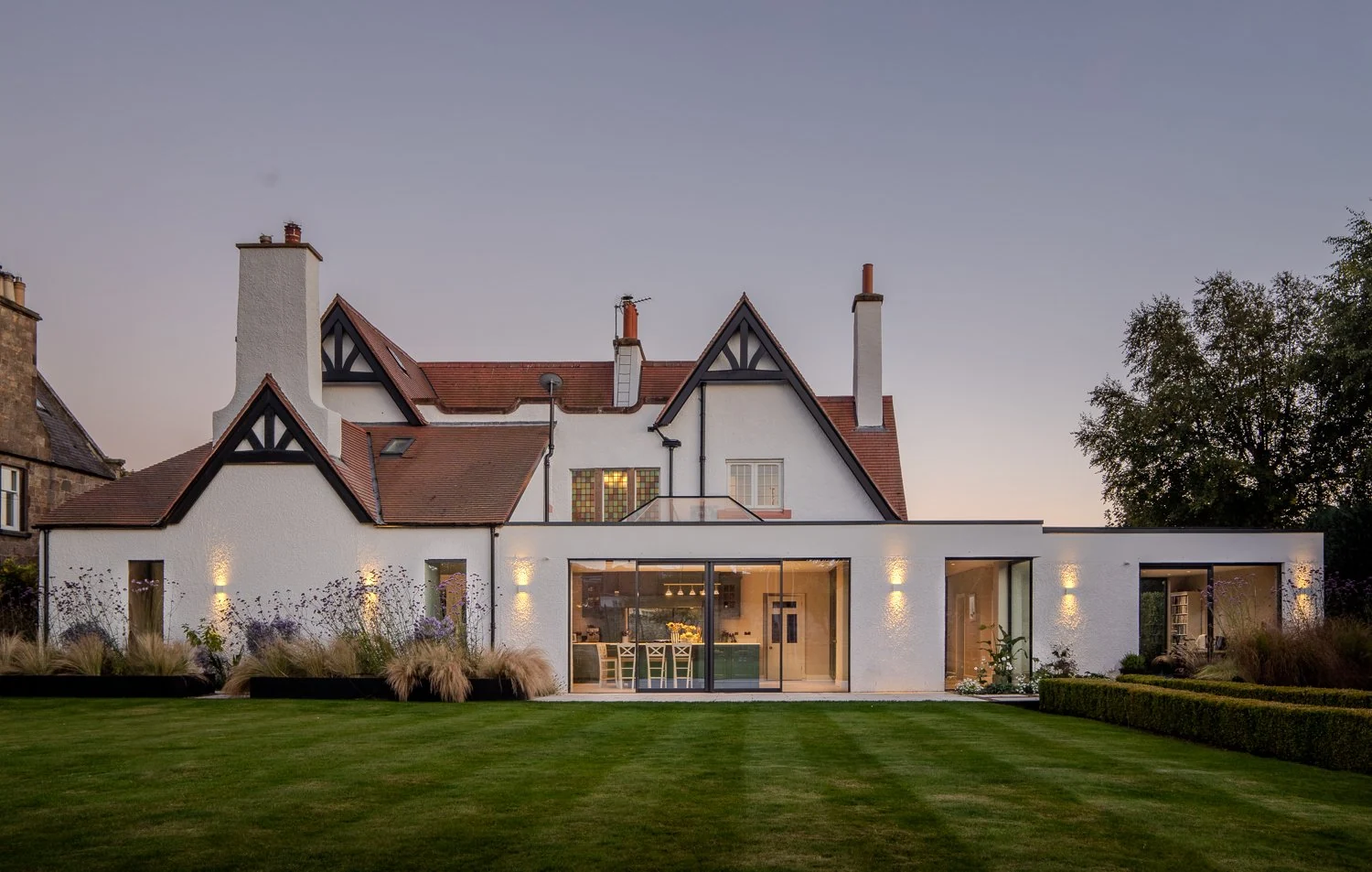 Mayfield House at dusk