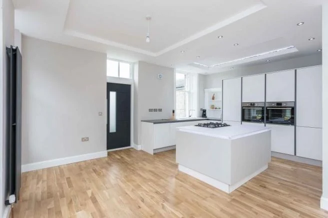 Open-plan kitchen interior