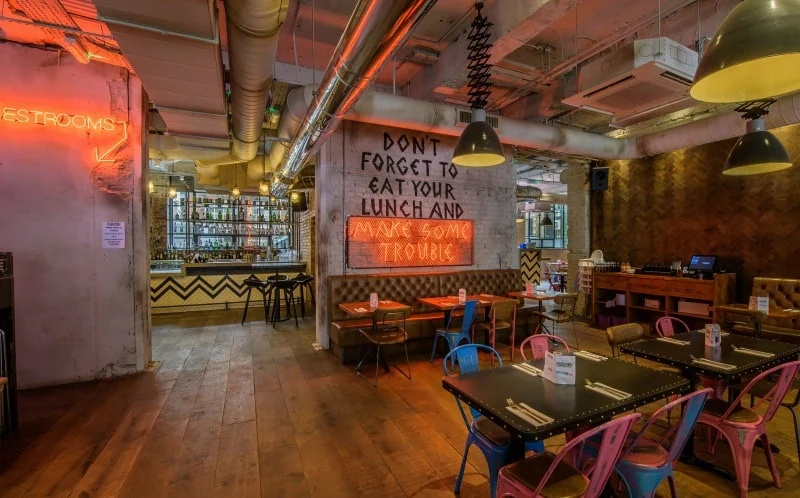 Hospitality interior featured by SteamPunk Fit Out