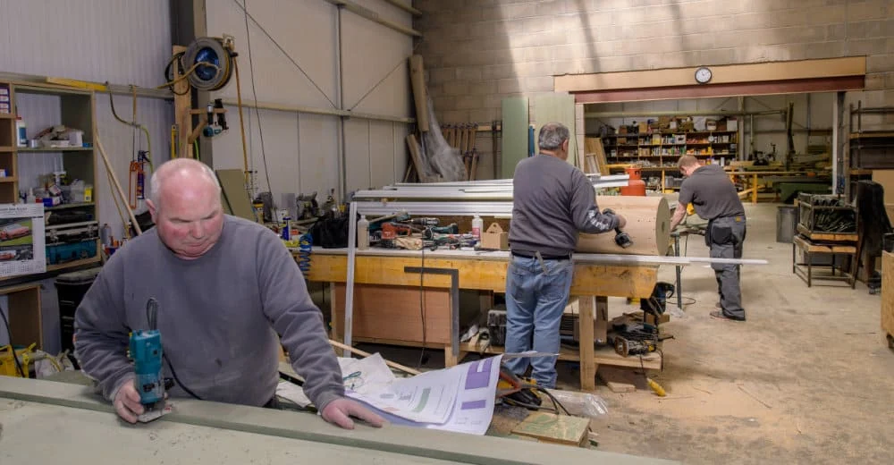 Joinery workshop featured by SteamPunk Fit Out